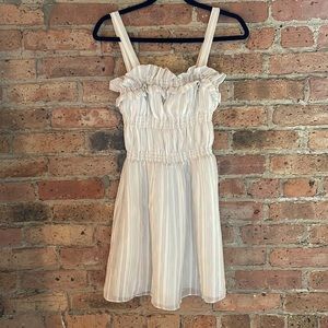 Tularosa White Striped Dress